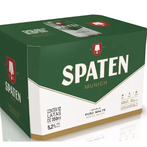Cerveja Spaten Lata 350ml 12un