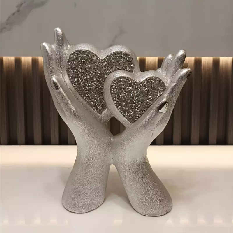 MANO CORAZON REF 3028-23 PLATEADA