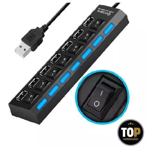Hub Usb 2.0 Ley-02 Lehmox 7 Portas