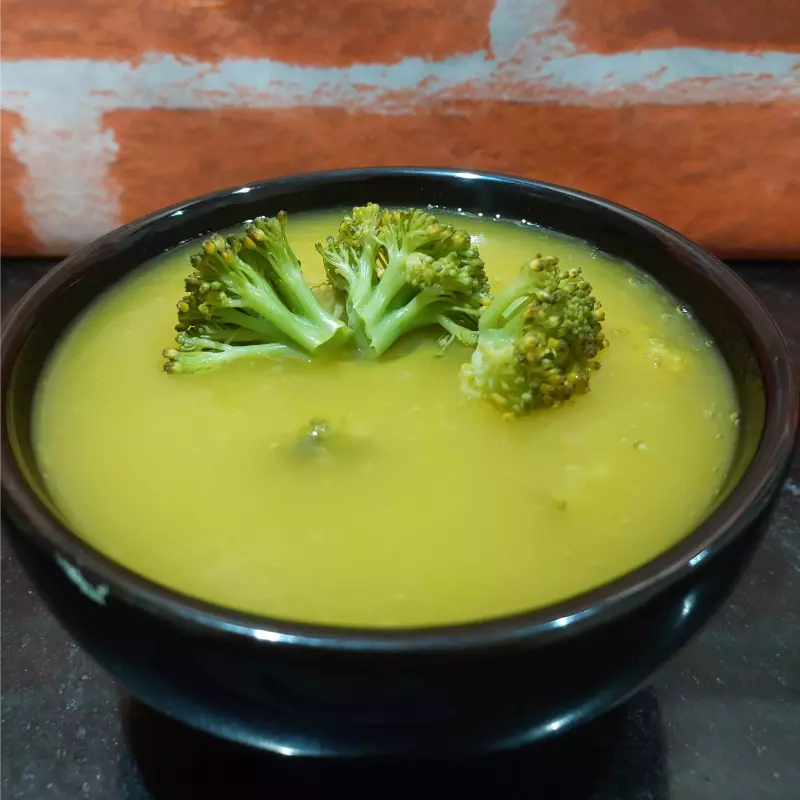 Mandioquinha com brócolis