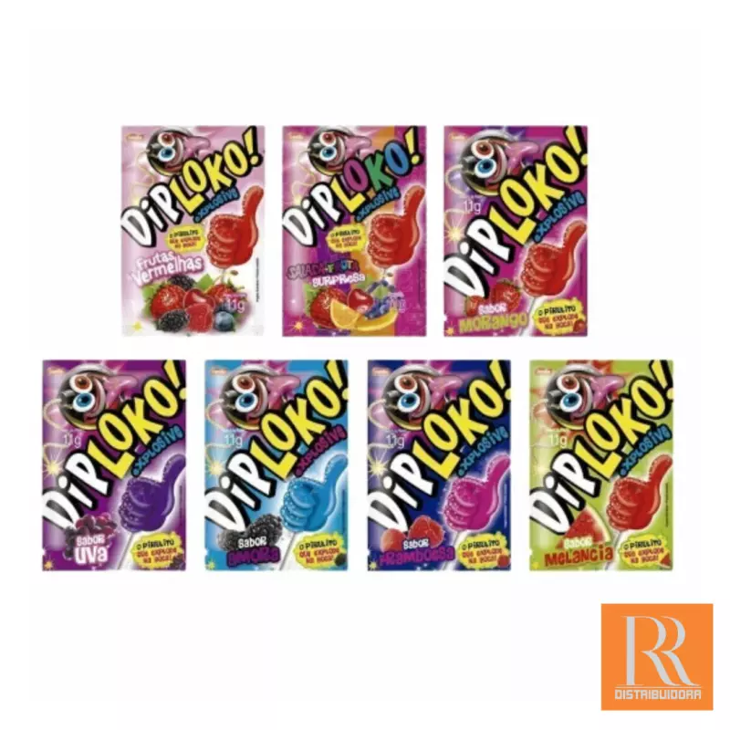 Pirulito Diploko BOOOM - SABORES