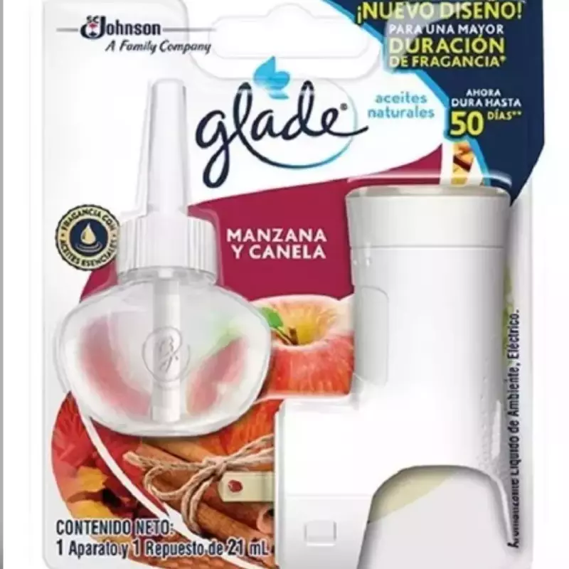 Glade enchufe +repuesto manzana cane