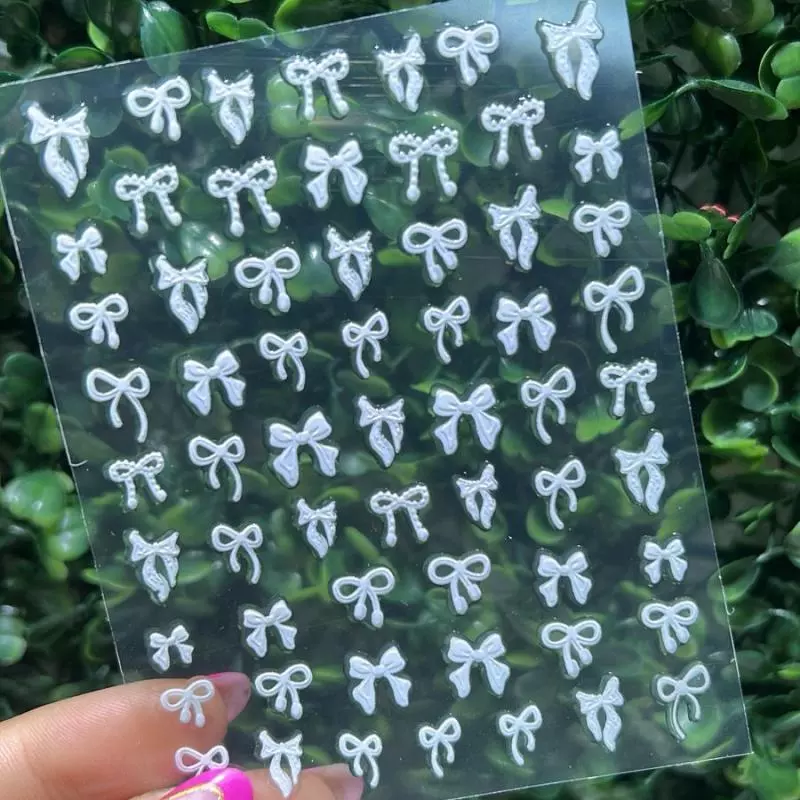 Adesivo Laço 5D Branco