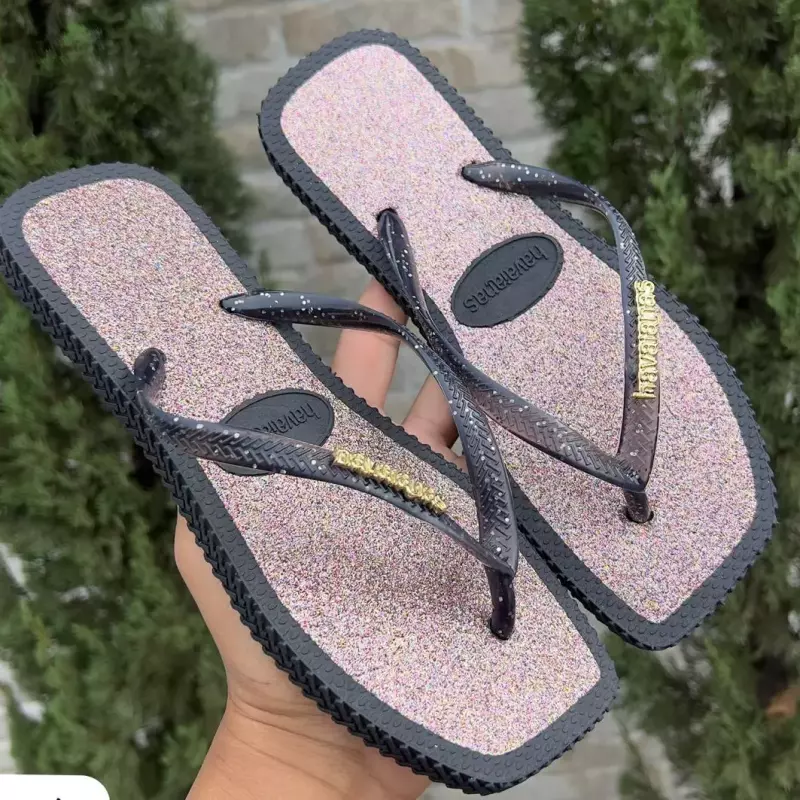 Fem glitter luxo preta