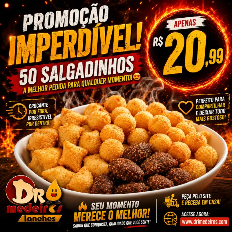 50 salgados mistos