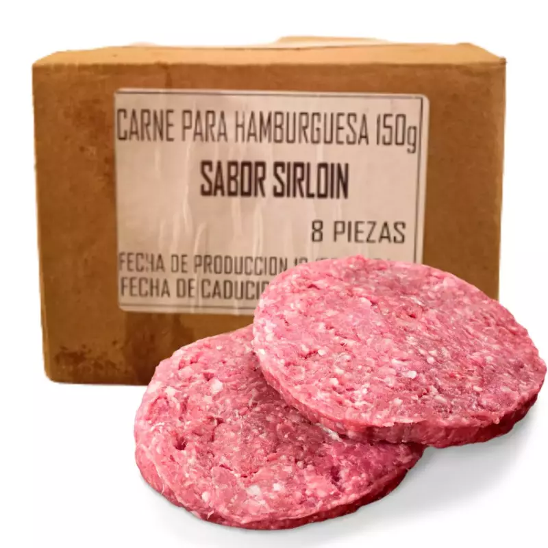 RE-AL HAMBURGUESA SIRLOIN 8PZAS