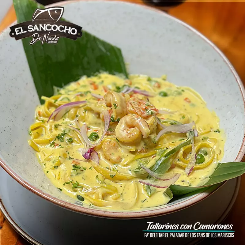 FETTUCCINE CON CAMARONES