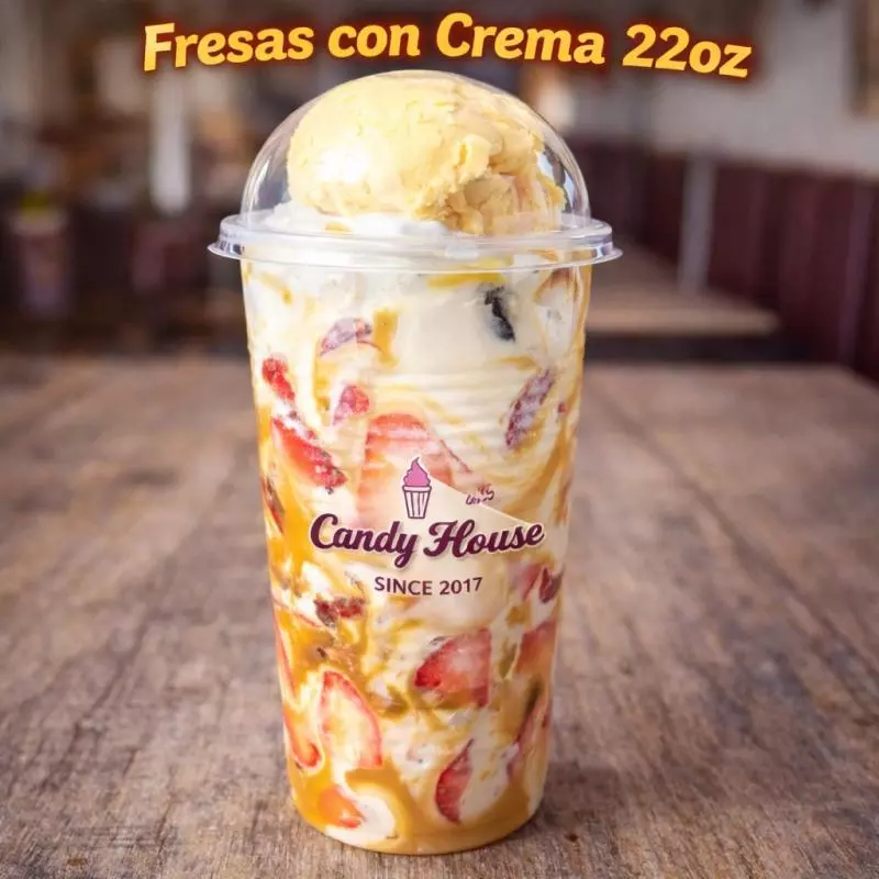 fresas con crema 22oz