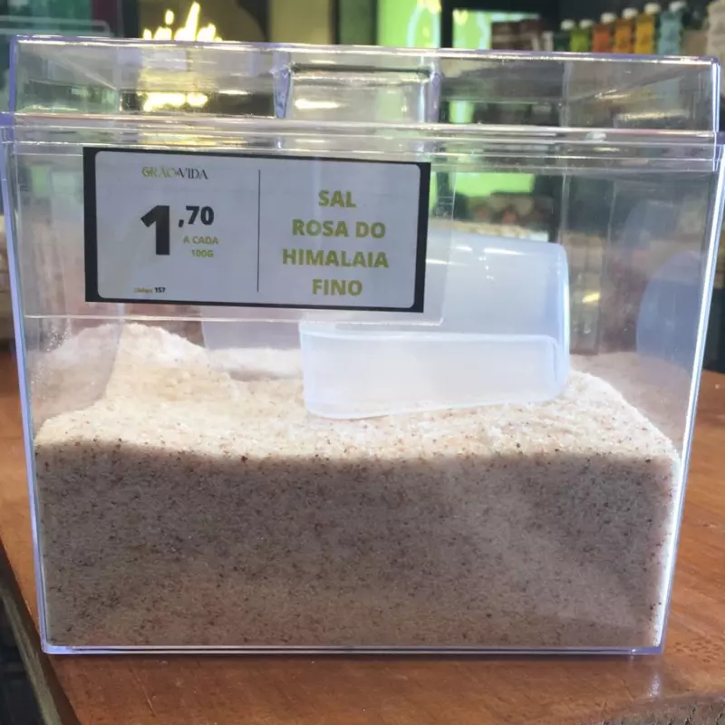 Sal rosa do Himalaia fino