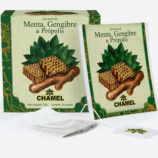 Menta, Gengibre e Própolis