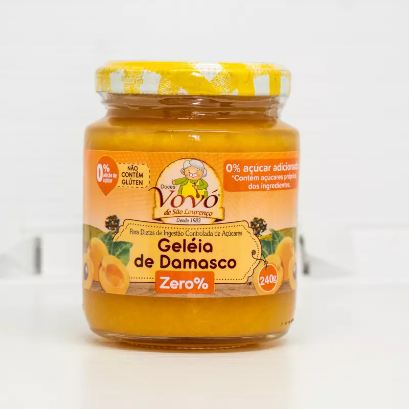 Geleia de Damasco Zero% - 240g