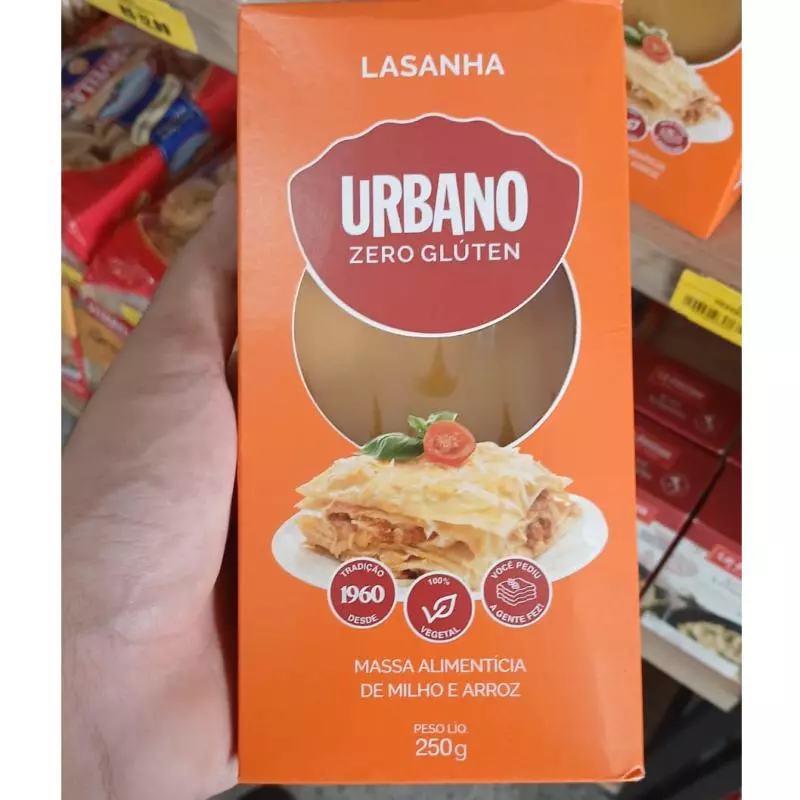 MASSA PARA LASANHA 0 GLÚTEN URBANO