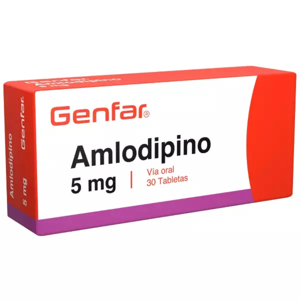 AMLODIPINO 5MG 30 TABLETAS