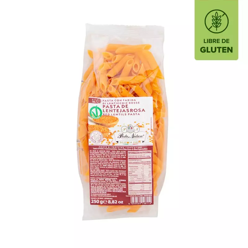 Pasta de lentejas sin gluten 250 g