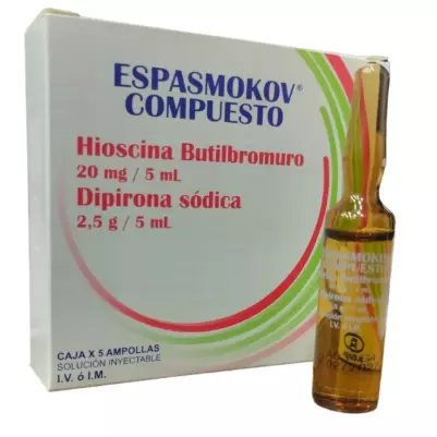 HIOSCINA+DIPIRONA CAJA X 5 AMP