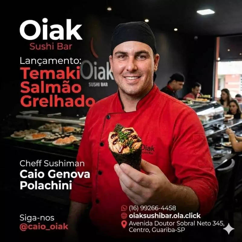 Temaki Salmão Grelhado  Lançamento