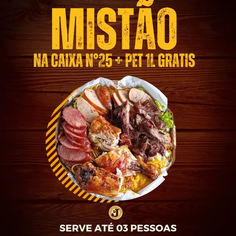 MISTÃO NA CAIXA N°25+PET 1L GRÁTIS