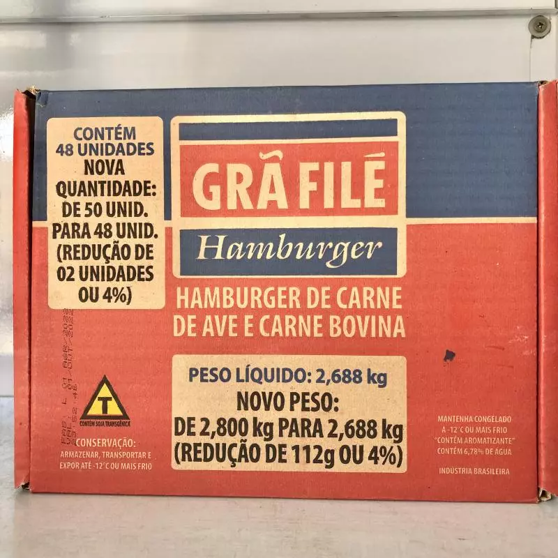 Bife de Hamburguer Grã Filé 48un