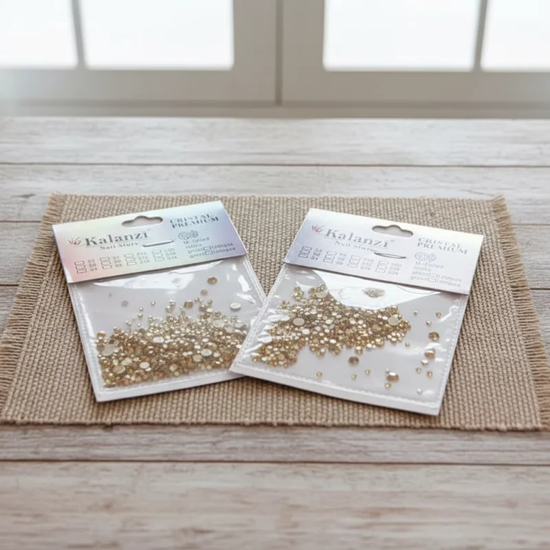 Estuche de Piedras Doradas Champán