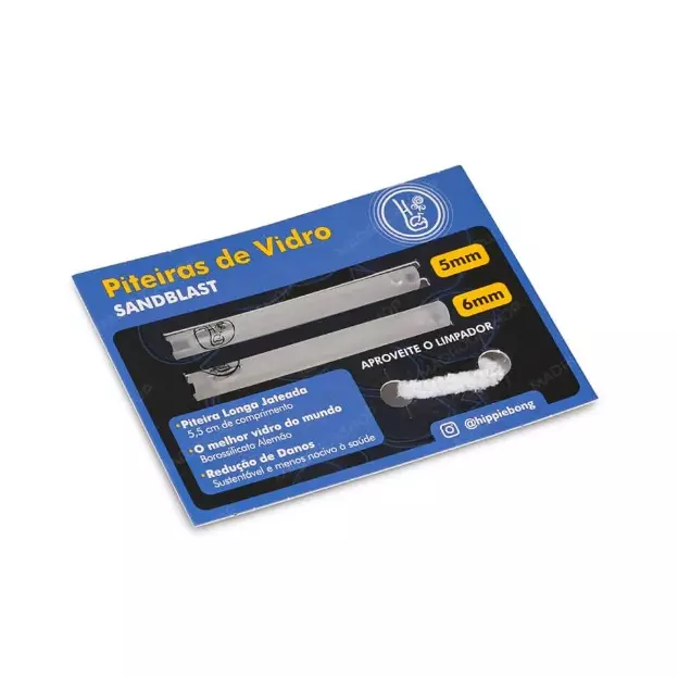 PITEIRA DE VIDRO HIPPIEBONG 2X1