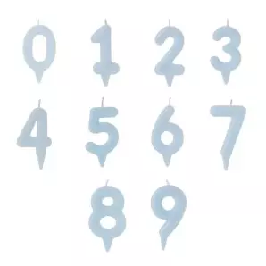 Vela Número (na cor Branca)