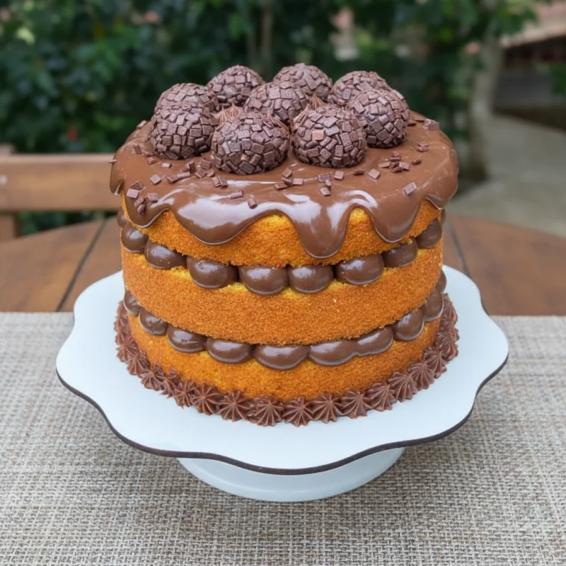 BOLO DE CENOURA ANIVERSÁRIO. 2Kg.