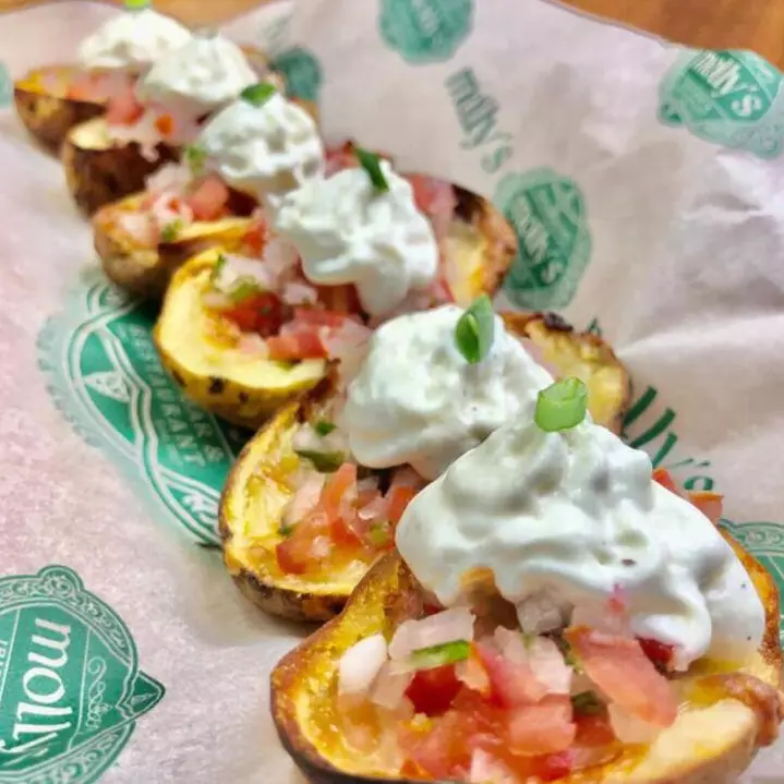 Potato Skins Vegetarianas