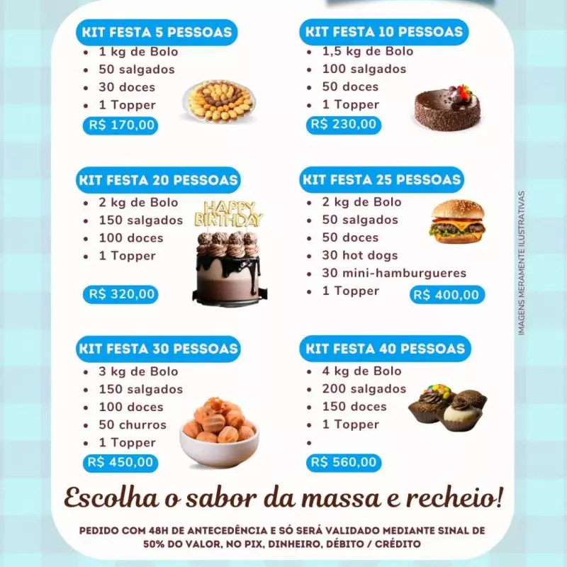 KIT FESTA 10 PESSOAS