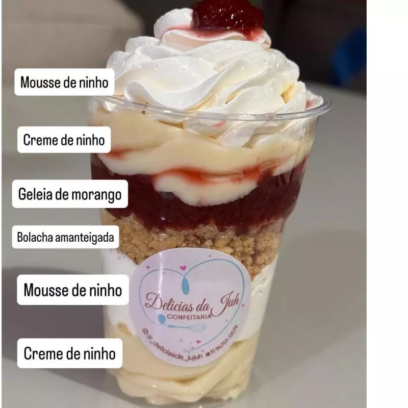 Copo Duplo Ninho com Geleia Morango