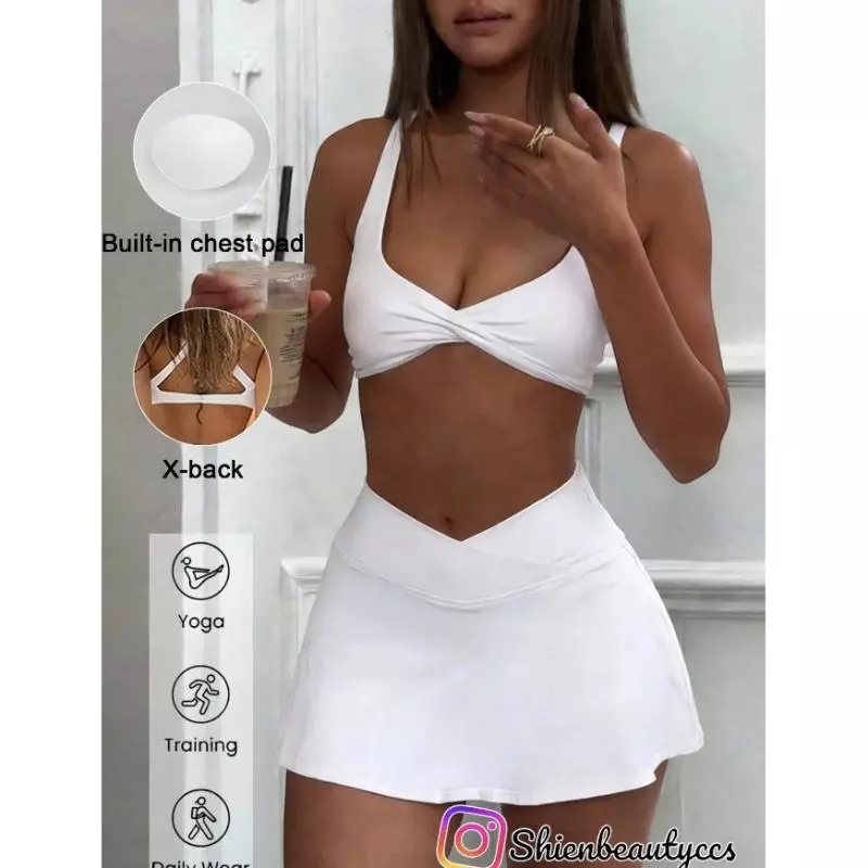 Conjunto de Falda Short Blanco