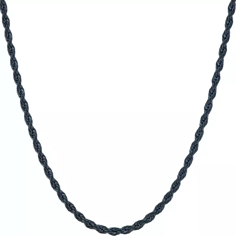 3mm Black Rope Chain