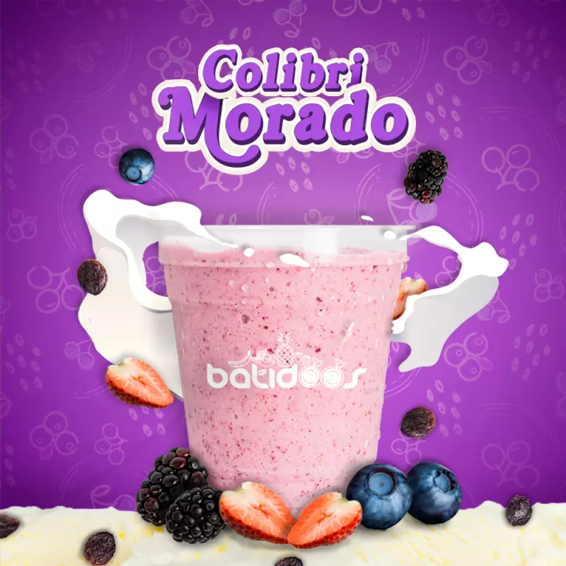 Colibri Morado(Mora,Fresa, Arandano)