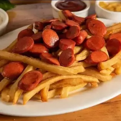 Papas fritas + vienesas