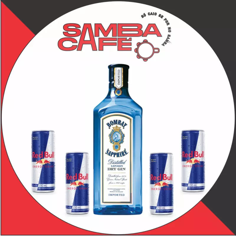 GIN BOMBAY + 3 RED BULLS (COMBO)