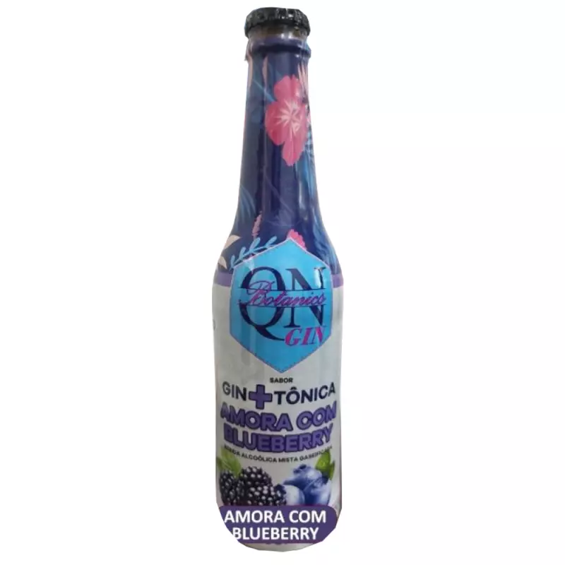 Gin QN Botanics Amora com Blueberry