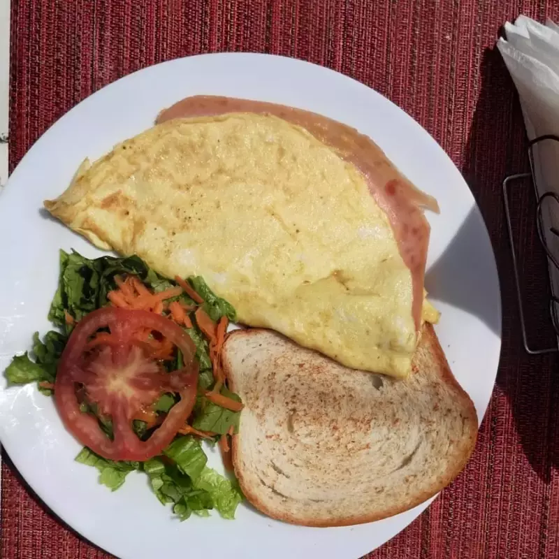 Omelette de Jamon y queso