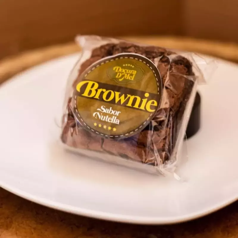 Brownie Recheado de Nutella