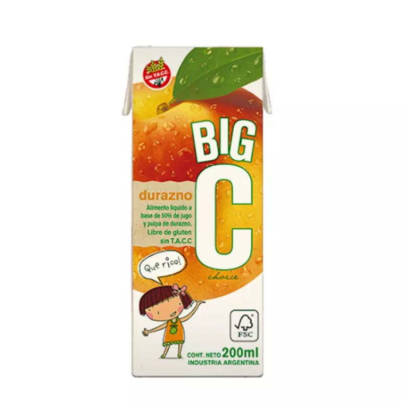 JUGO BIG C DURAZNO X 200 ML