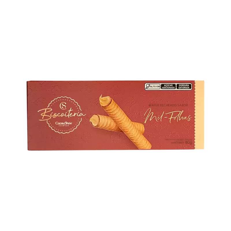 Wafer Biscoiteria Mil-Folhas 80g