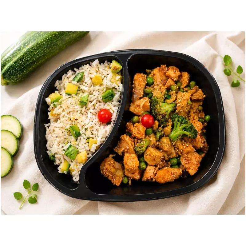 Frango com quinoa.