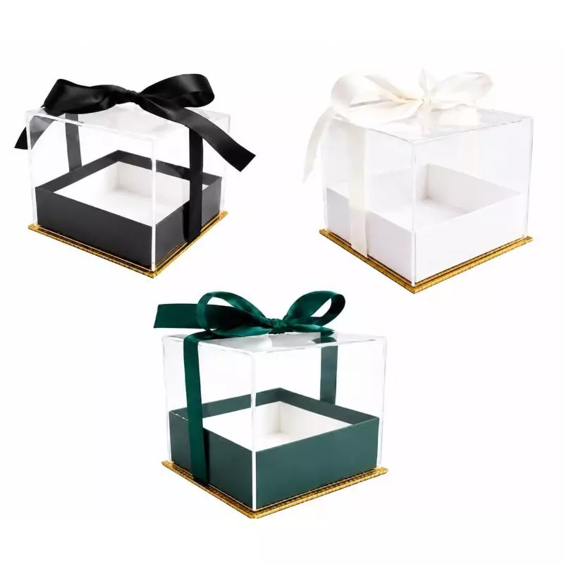 Caja acrilica moño pequeña RG527