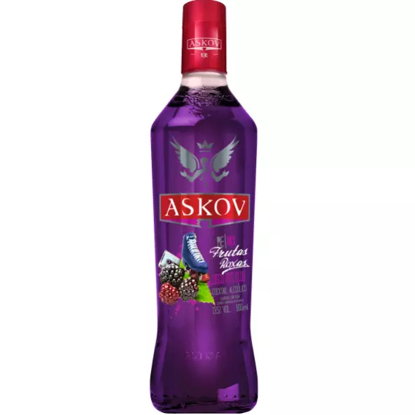 Vodka Askov Frutas Roxas 900ml