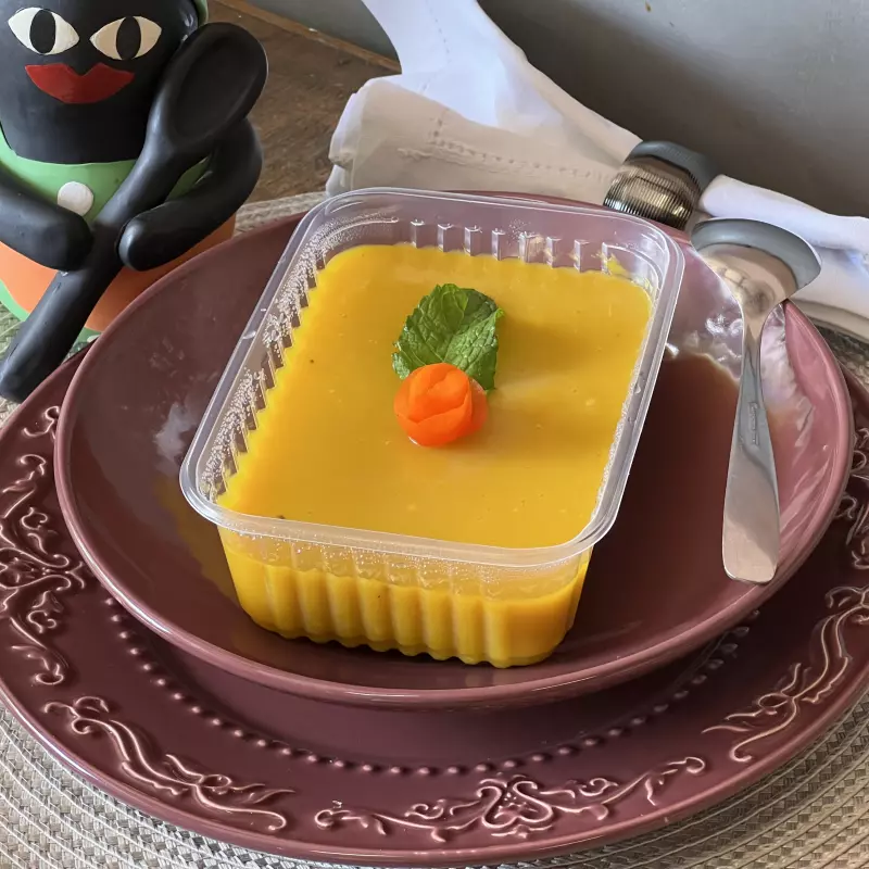 Abobora com Frango e Gengibre