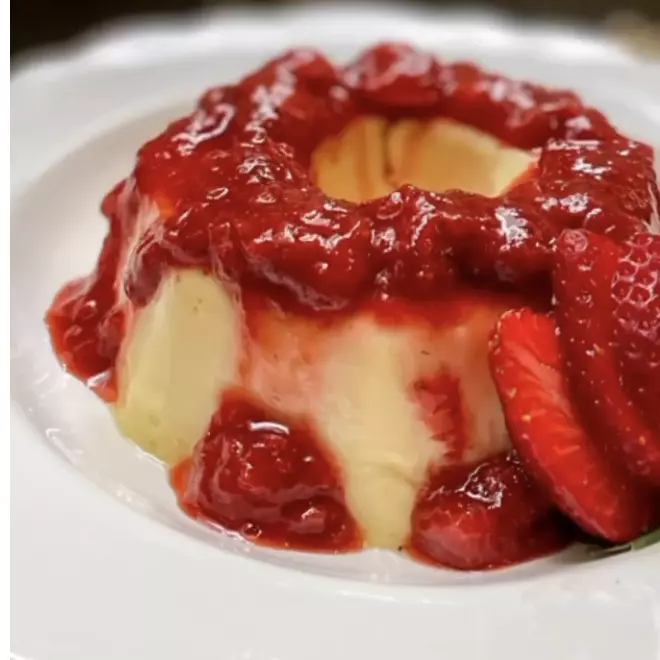 Chocolate branco com morango