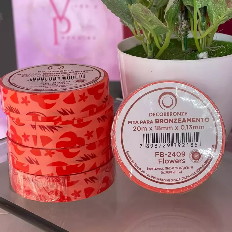 Fita Flowers Inteira Estampada