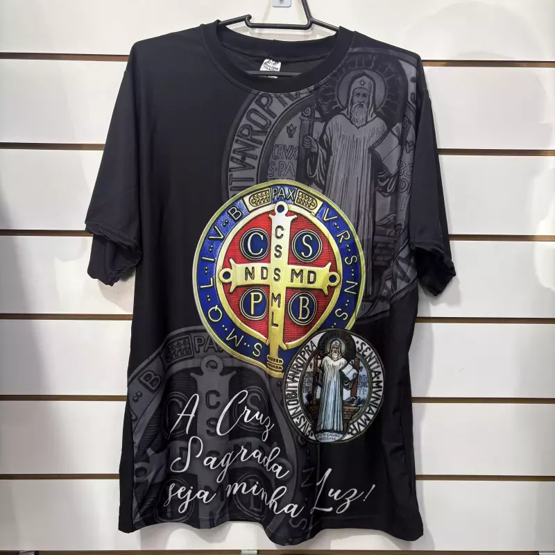 CAMISETA MEDALHA SÃO BENTO
