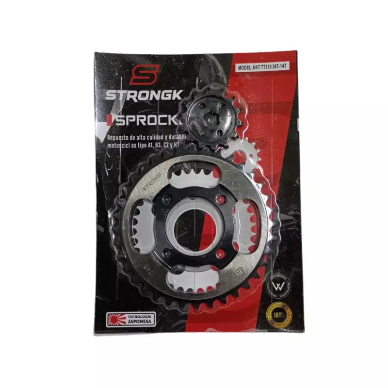 SET SPROCKET AKT110 36T14T STRONGK
