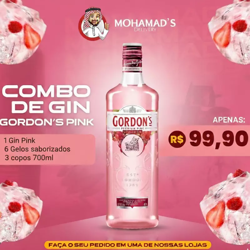 Combo Gordons Pink 750ml