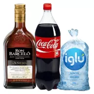 Combo Barcelo añejo 750ml