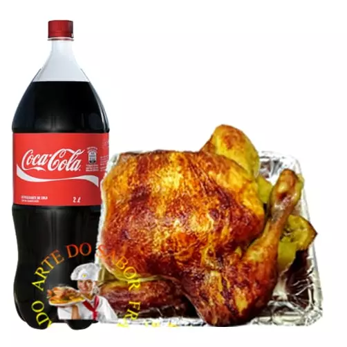 FRANGO ASSADO + COCA COLA